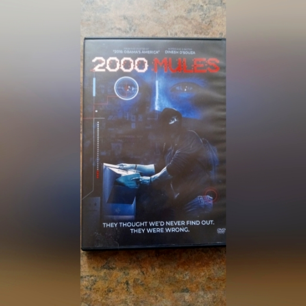 2000 Mules DVD - Black and Blue Cover Charlie Kirk